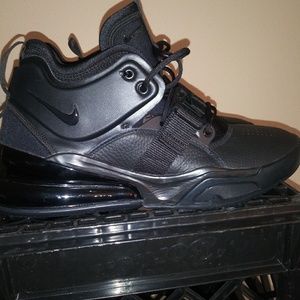 Nike Air Force 270 triple black mens shoes